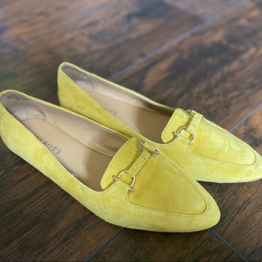 Yellow Talbots Driving Loafers